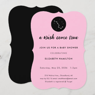 A Wish Come True Big Dipper Baby Shower Invitation