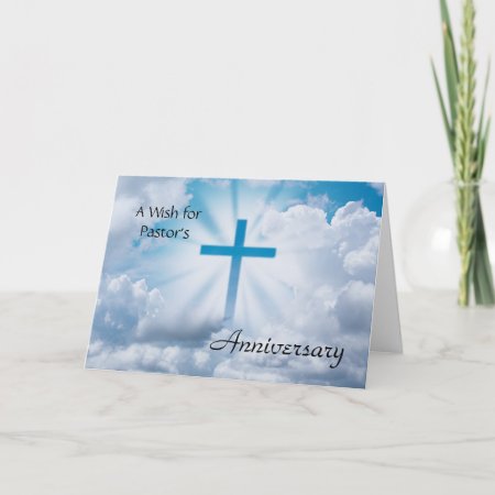 A Wish For Pastor's Anniversary Card