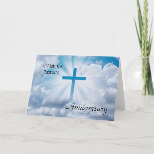 A Wish for Pastors Anniversary Card