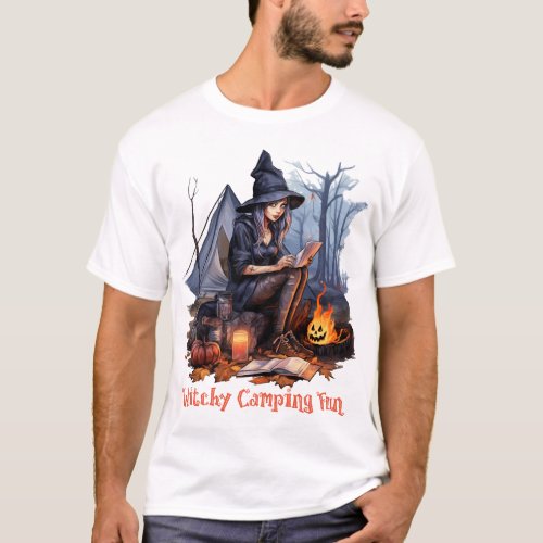 A Witchâs Camping Trip Witchy Fun  T_Shirt