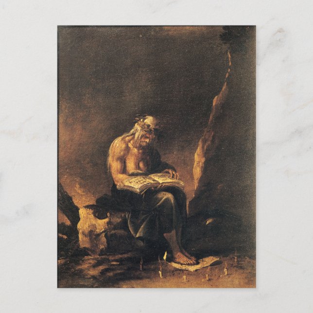 A Witch - Salvatore Rosa (1646) Postcard (Front)