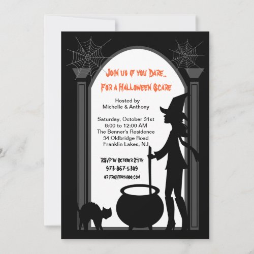 A Witches Brew Costume Party invitation