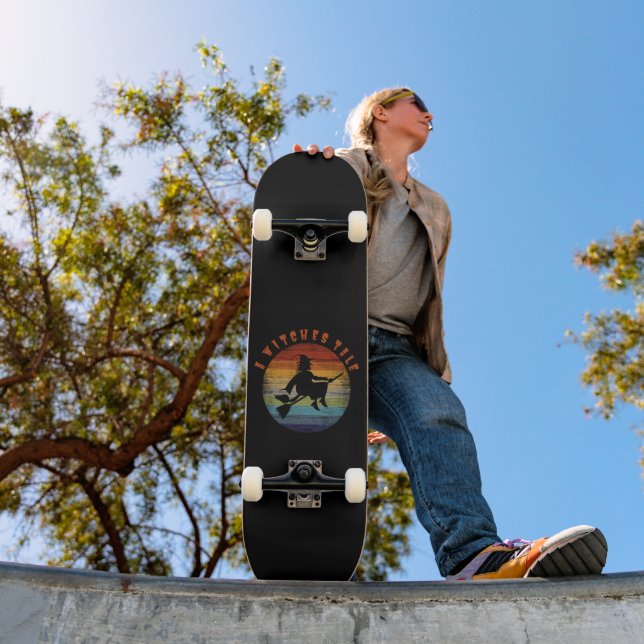 A WITCHES TALE funny witch halloween              Skateboard (Outdoor 1)