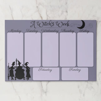 A Witch's Week Planner Paper Pad