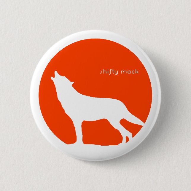 A Wolf Crying Sheep - button (Front)