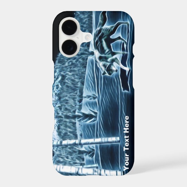 A Wolf On Snow Iphone Case (Back)