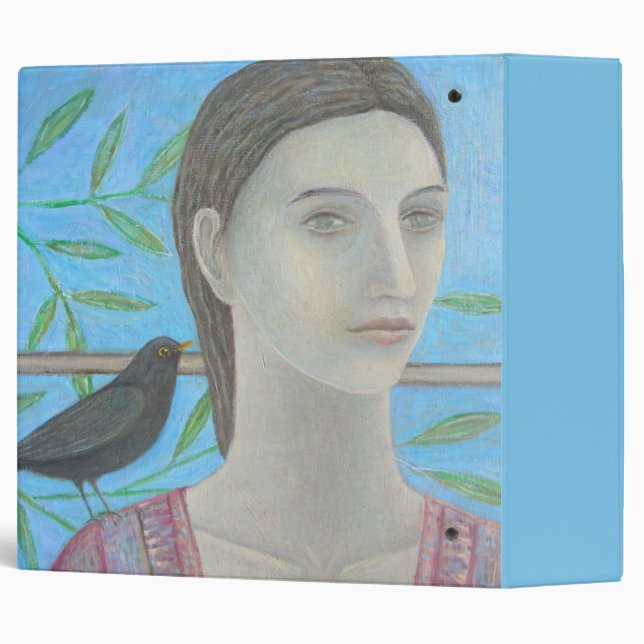 A Woman and a Blackbird are One 3 Ring Binder (Back/Spine)