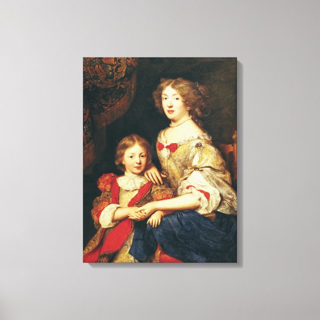 A Woman and her Son Canvas Print (Front)