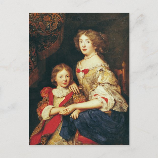 A Woman and her Son Postcard (Front)