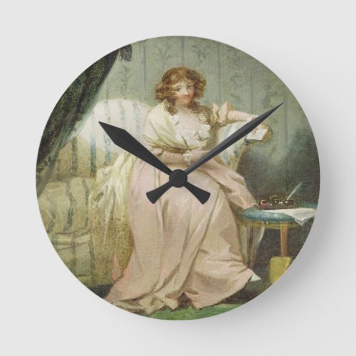 A Woman Called Anne the Artists Wife c1790_180 Round Clock