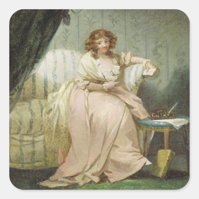 A Woman Called Anne, the Artist's Wife, c.1790-180 Square Sticker (Front)