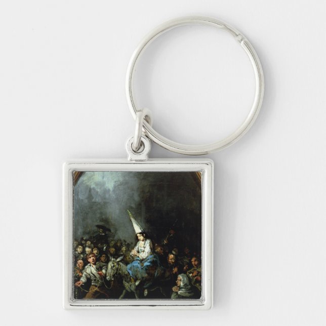 A Woman Damned by The Inquisition Keychain (Front)