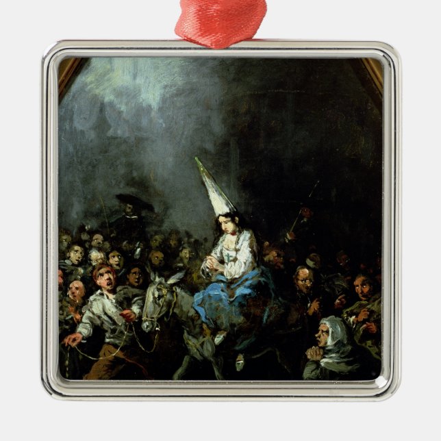 A Woman Damned by The Inquisition Metal Ornament (Front)