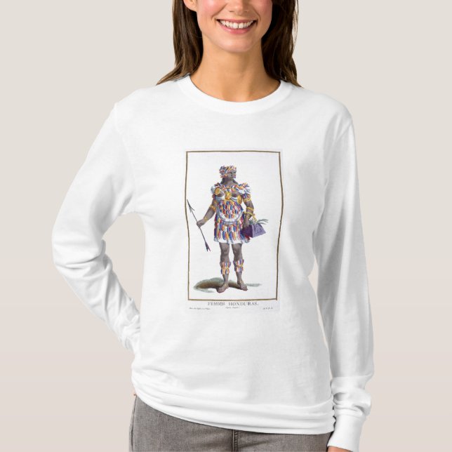 A Woman from Honduras, 1780 (coloured engraving) T-Shirt (Front)