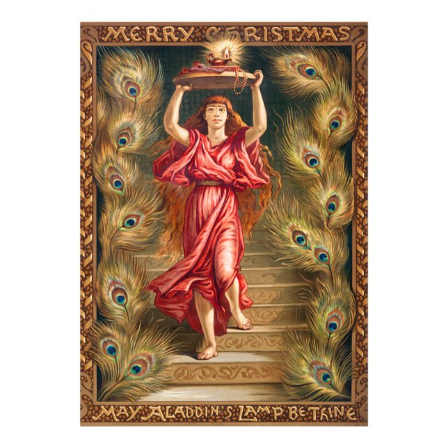 A Woman Holding Lamp Photo Print (Front)