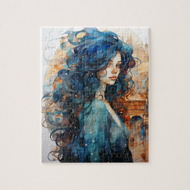 A Woman in the City Jigsaw Puzzle (Vertical)