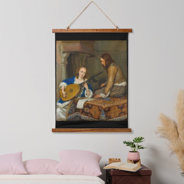 A Woman Playing the Theorbo-Lute Tapestry (Bedroom)