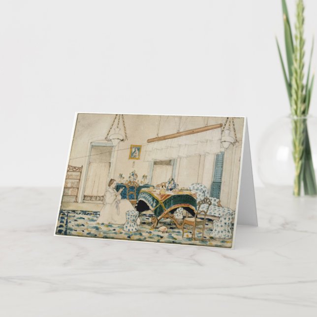 A Woman Reading - Blank Note Card All Occasions (Front)