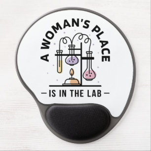 A Woman’s Place Is in the Lab – STEM Art Gel Mouse Pad