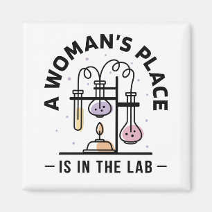A Woman’s Place Is in the Lab – STEM Art Magnet