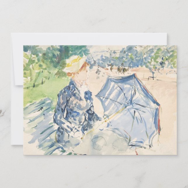 A Woman Seated at a Bench | Berthe Morisot (Front)