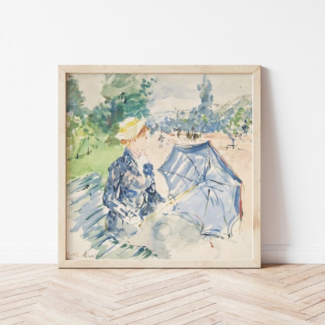 A Woman Seated at a Bench | Berthe Morisot Poster (Creator Uploaded)