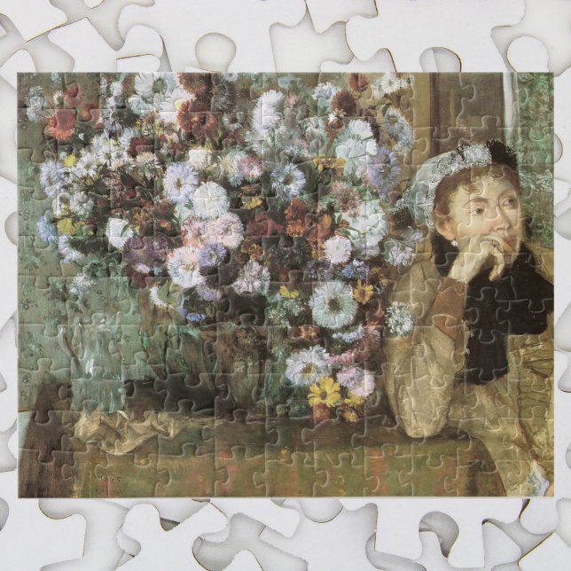 A Woman With Chrysanthemums by Edgar Degas Jigsaw Puzzle (Creator Uploaded)