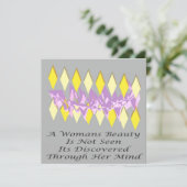 A Womans Beauty message poem feature               (Standing Front)