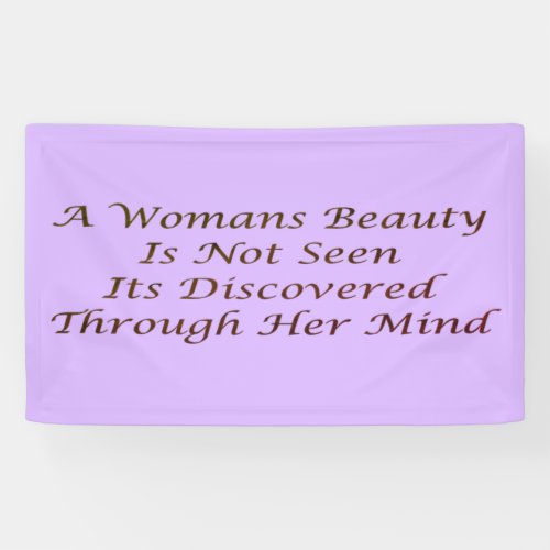 A Womans Beauty message poem feature      Banner