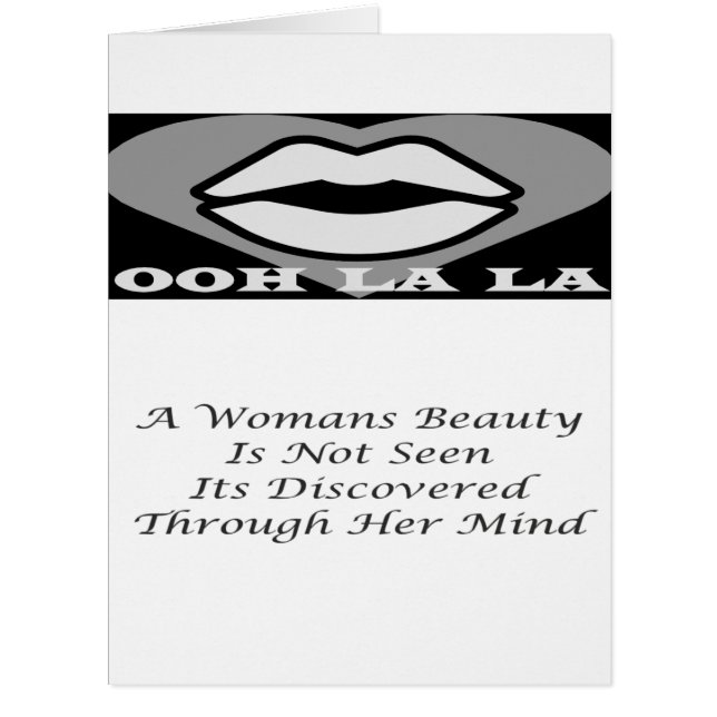 A Womans Beauty message poem feature              Cards (Front)