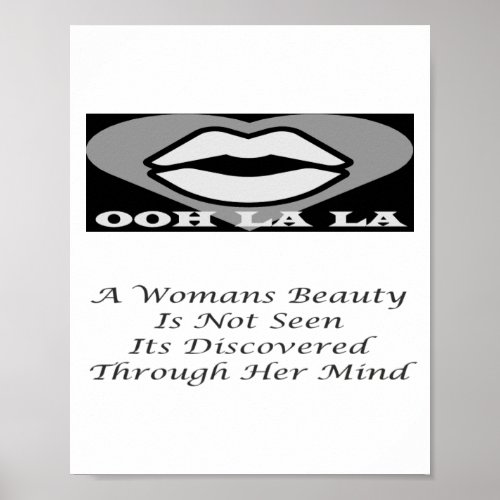 A Womans Beauty message poem feature             Poster