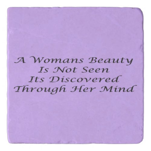A Womans Beauty message poem feature   Trivet