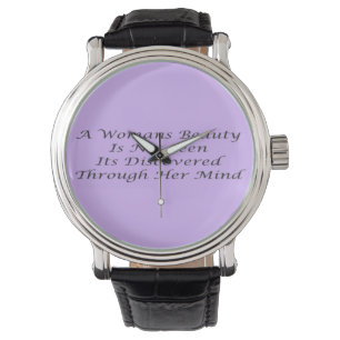 A Womans Beauty message poem feature Watch