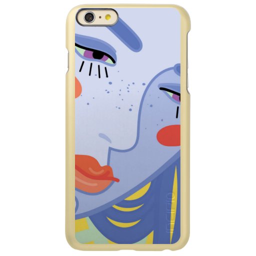 a woman's face with a bright lipstick incipio feather shine iPhone 6 plus case