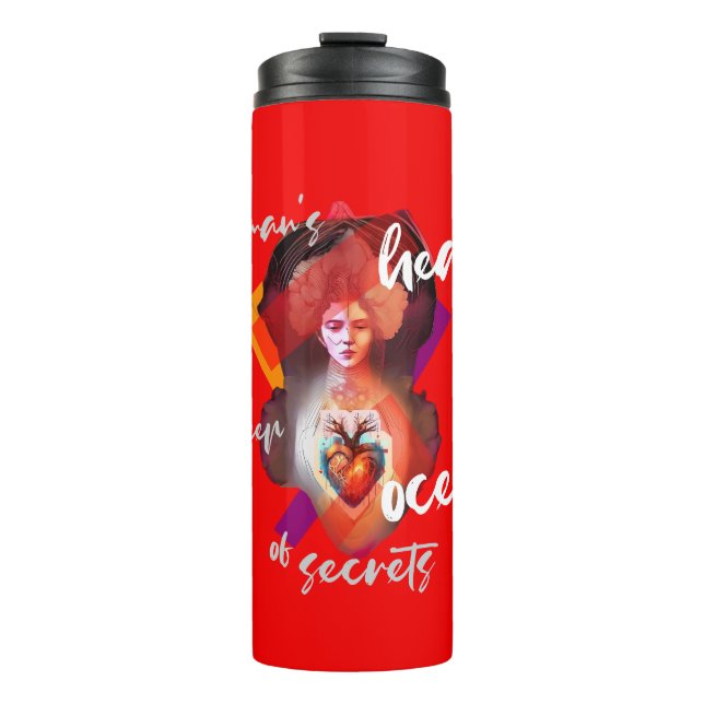 A Woman's Heart red Thermal Tumbler (Front)