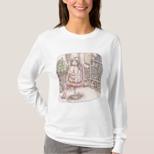 a woman's illustration of a room with a lottery bo T-Shirt