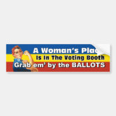 A Woman's Place is in Her Union Bumper Sticker #B123