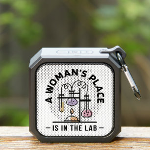 A Woman's Place Is in the Lab – Science Feminist Bluetooth Speaker