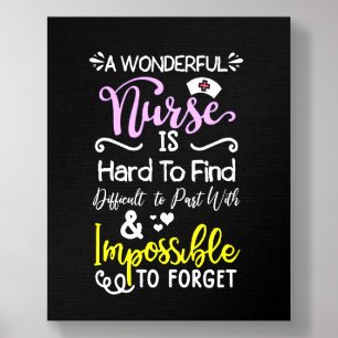 A Wonderful Nurse Is Hard To Find Nurse Retirement Foam Core Photo Tile