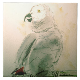 A Wonderful Parrot Ceramic Tile