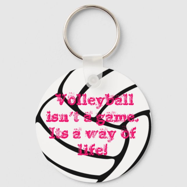 A wonderful volleyball key chain. keychain (Front)