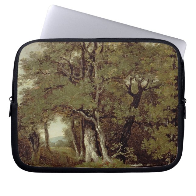 A Wooded Path Laptop Sleeve (Front)