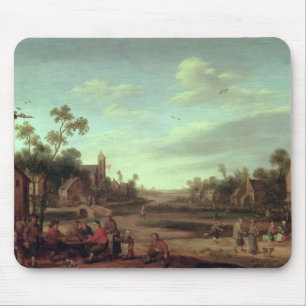 A Wooded River Landscape, 1646 Mouse Pad