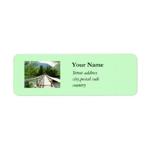 A wooden bridge in Grand Teton National Park. Label