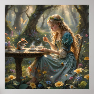 A Woodland Tea with Whimsy Poster