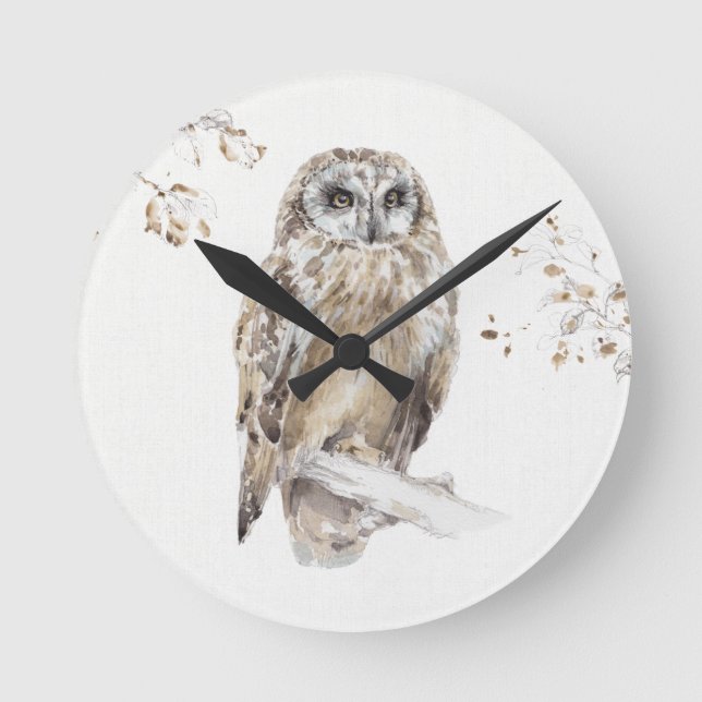 A Woodland Walk VIII Round Clock (Front)