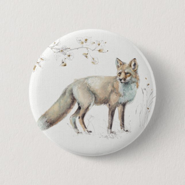 A Woodland Walk XI Pinback Button (Front)