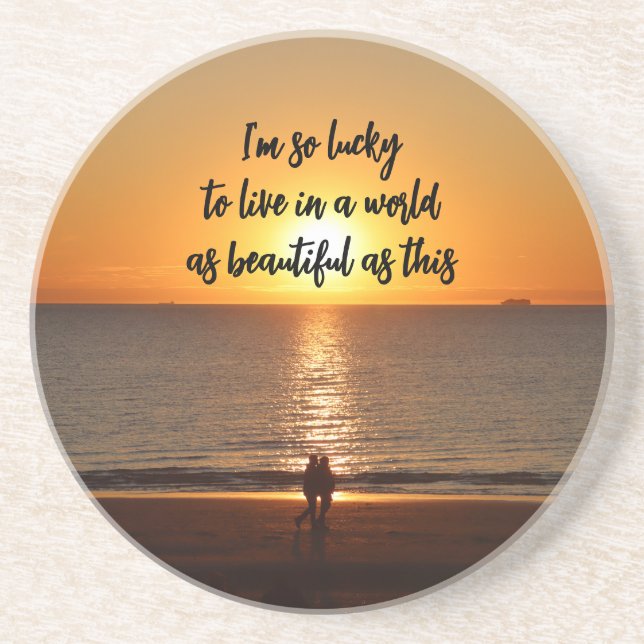 "A World as Beautiful as This" Coaster (Front)