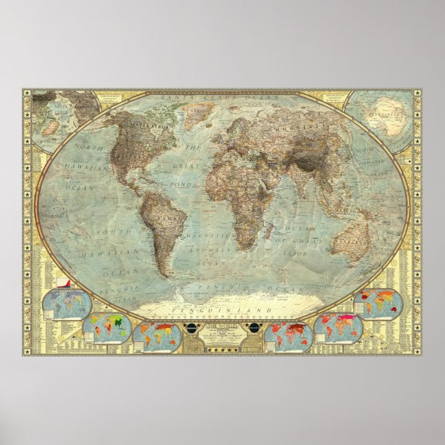 A World Map of Stereotypes Poster (Front)