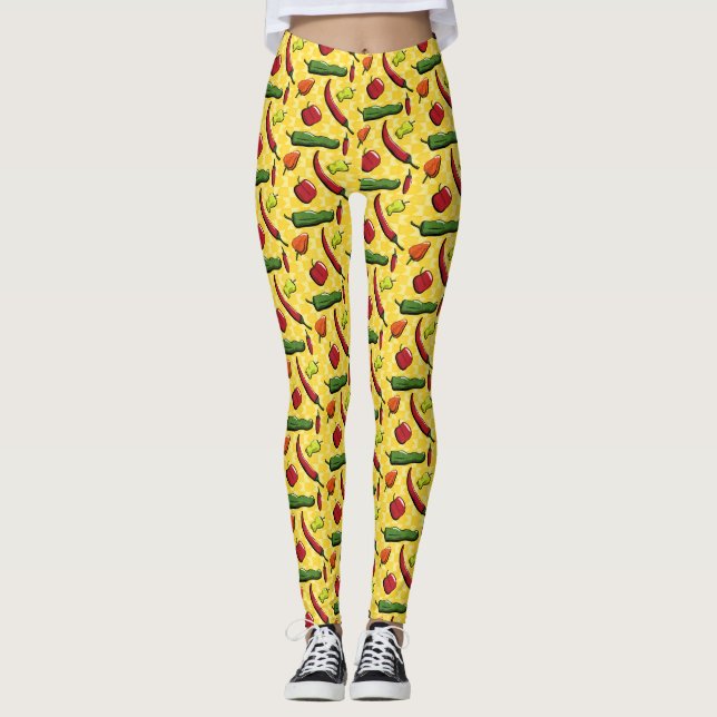 A World of Chili Peppers Leggings (Front)
